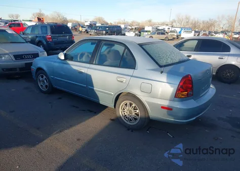 2004 Hyundai Accent Gl из США, поврежденный, VIN KMHCG45C44U499950